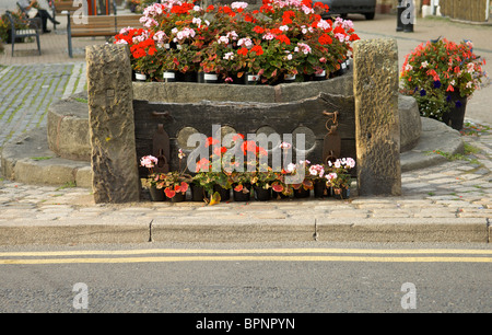 Die Bestände in Poulton-le-Fylde Lancashire, England Stockfoto