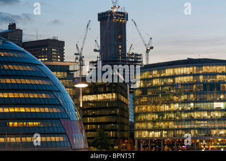 London City Hall & mehr London Büro Entwicklung - Südufer - London Stockfoto