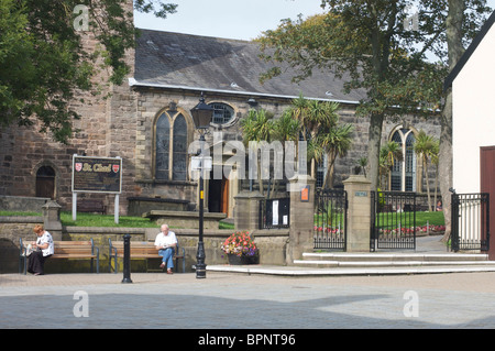 St Chad's Pfarrkirche im Zentrum von Poulton-le-Fylde, Lancashire, Großbritannien Stockfoto