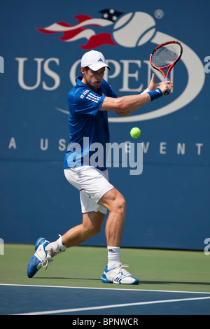 Andy Murray (GBR) im Wettbewerb bei der 2010 US Open Tennis Stockfoto