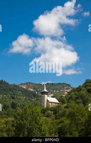 Die Kirche in Corna, Alba Grafschaft, Rumänien. Stockfoto