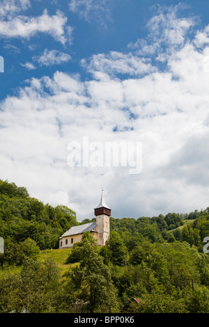 Die Kirche in Corna, Alba Grafschaft, Rumänien. Stockfoto