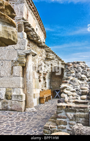 DENSUS Kirche in Hateg Land, Hunedoara Grafschaft, Rumänien. Stockfoto