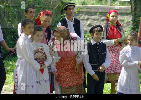 Hochzeitsbräuche des Dorfes Banat Bulgaren Bardarski Geran Stockfoto