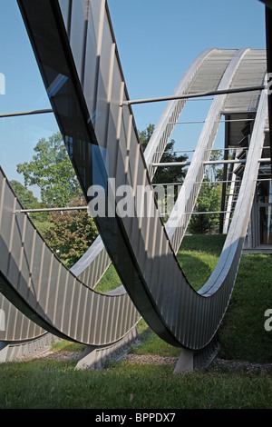 Die spektakuläre Sinuswelle Architektur von Paul Klee Zentrum, Bern, Schweiz Stockfoto