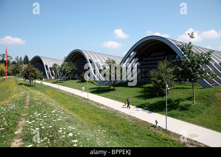 Die spektakuläre Sinuswelle Architektur von Paul Klee Zentrum, Bern, Schweiz Stockfoto