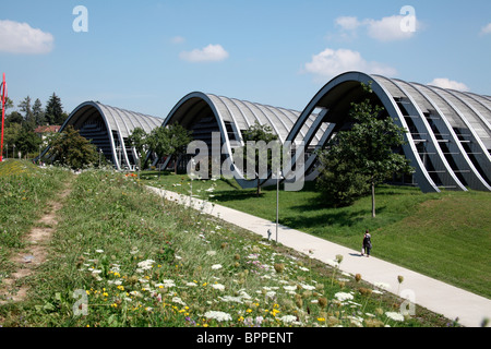 Die spektakuläre Sinuswelle Architektur von Paul Klee Zentrum, Bern, Schweiz Stockfoto