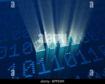 Binär-Code 2011 Neujahr Stockfoto