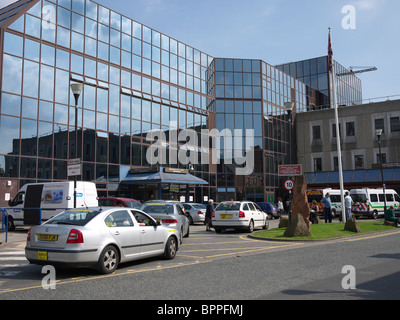 Manchester Royal Infirmary, Haupteingang, Manchester, England, UK. Stockfoto