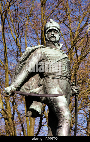 Das Ferdinand von Schill-Denkmal in Stralsund, Deutschland. Stockfoto