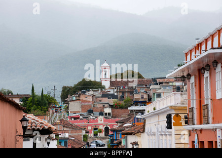 Straßenszene, San Cristobal de Las Casas, Chiapas, Mexiko Stockfoto