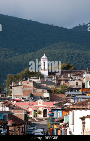 Straßenszene, San Cristobal de Las Casas, Chiapas, Mexiko Stockfoto