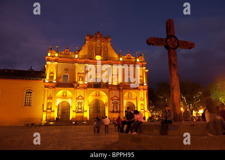 16. Jahrhundert Kathedrale, San Cristobal de Las Casas, Chiapas, Mexiko Stockfoto