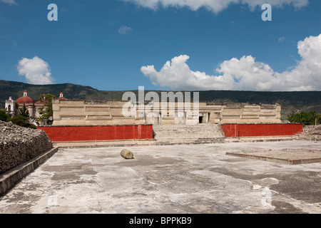 Grupo de Las Columnas, Mitla, Oaxaca, Mexiko Stockfoto