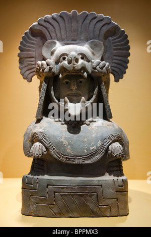 Zapoteken Statue im Museum, Monte Alban, Oaxaca, Mexiko Stockfoto