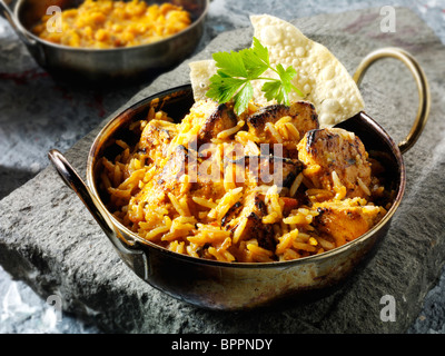 Chicken Tikka Byriani. Indisches Essen Rezept Bilder, Fotos & Bilder Stockfoto