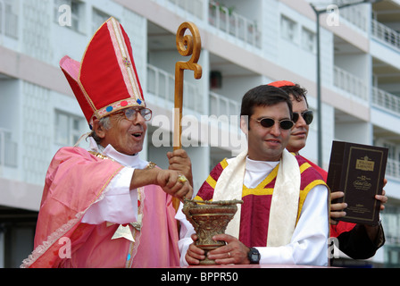 Ethnographische Feste des Heiligen Geist / Geist auf den Azoren Stockfoto