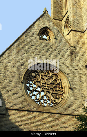 Square Kirche Spire Halifax Yorkshire Vereinigtes Königreich UK Stockfoto