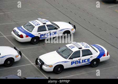 Vancouver Polizei-Abteilung-Fahrzeuge, Vancouver, Britisch-Kolumbien, Kanada Stockfoto