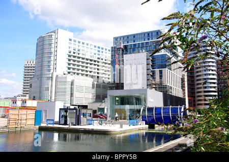 Paddington Waterside, Paddington, City of Westminster, Merchant Square, Greater London, England, Vereinigtes Königreich Stockfoto