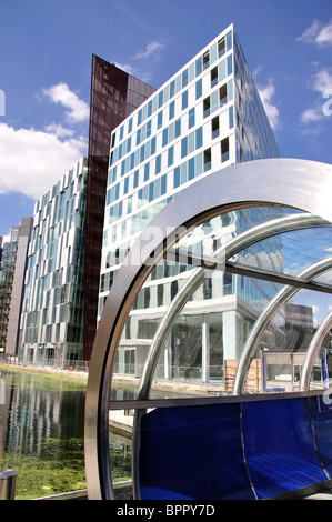 Fünf Merchant Square Building, Paddington Waterside, Paddington, City of Westminster, Greater London, England, Vereinigtes Königreich Stockfoto