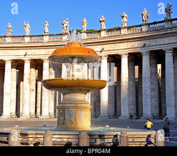 Piazza San Pietro St Sankt Peter Platz Rom Italien Stockfoto