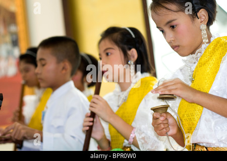 Klassische Kinderorchester, International Airport, Bangkok, Thailand Stockfoto