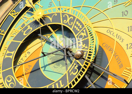 Prag Uhr - Prager Turmuhr 03 Stockfoto