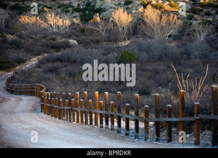 U.S. / Mexiko Grenze Zaun. Stockfoto