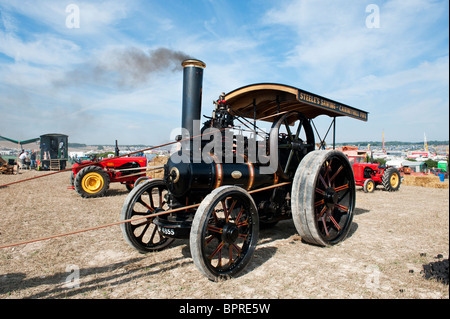 Vintage Dampf-Lokomobile am Great Dorset steam fair in England Stockfoto