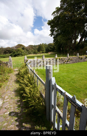 Godolphin House, eine magische Cornish Eigenschaft aus dem Jahre 1475 und seine schon früheren Gärten. Foto: Jeff Gilbert Stockfoto