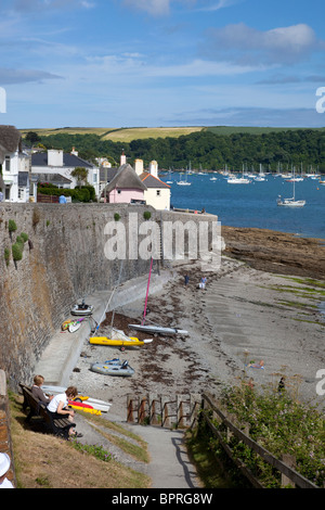 St. Mawes; Ufermauer; Cornwall Stockfoto