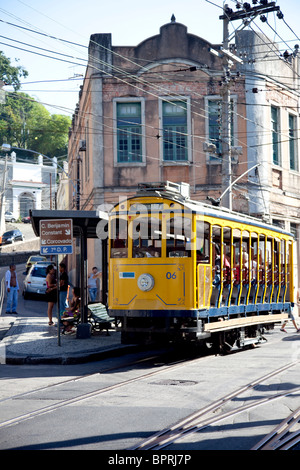 Santa Teresa, die Hügel böhmischen Bezirk von Rio De Janeiro, Brasilien, die schnell gentrified geworden ist. Stockfoto