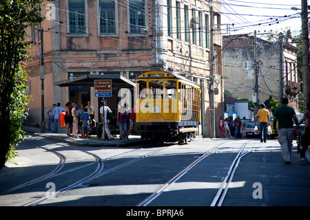 Santa Teresa, die Hügel böhmischen Bezirk von Rio De Janeiro, Brasilien, die schnell gentrified geworden ist. Stockfoto