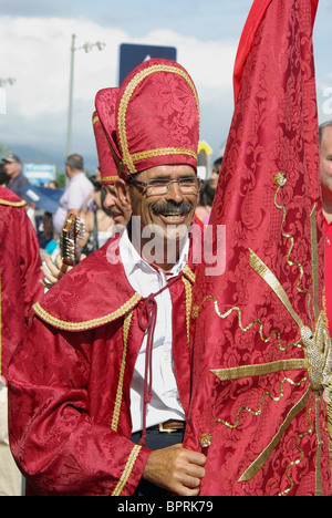 Ethnographische Feste des Heiligen Geist / Geist auf den Azoren Stockfoto