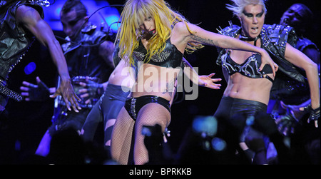 LADY GAGA im Staples Center am 11. August 2010 in Los Angeles, Kalifornien. Foto Jeffrey Mayer Stockfoto