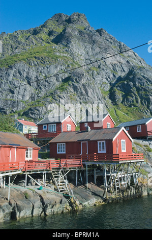 Å, Fischerdorf auf der Insel Moskenes, Lofoten Inseln, Norwegen Stockfoto