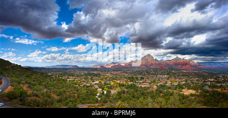 Ein Blick von der Flughafen-Wirbel in Sedona Arizona Stockfoto