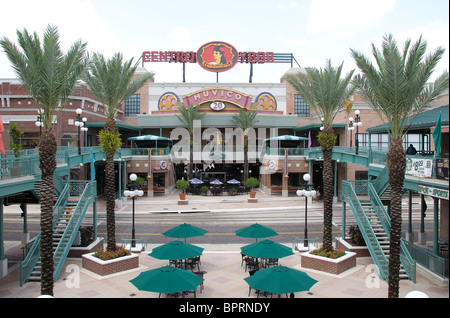 Ybor City, bekannt als Tampa Quartier Latin seit über 100 Jahren nun eine National Historic Landmark District, Tampa, Florida, USA Stockfoto