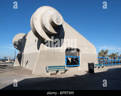 Berühmte Muscle Beach. Los Angeles City Park Fitnessraum in Venice, Kalifornien. Stockfoto