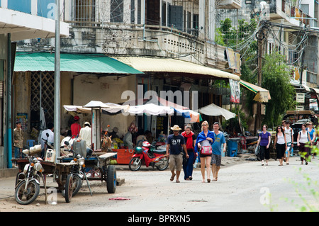 Straßenszene, Kompong Cham, Kambodscha Stockfoto