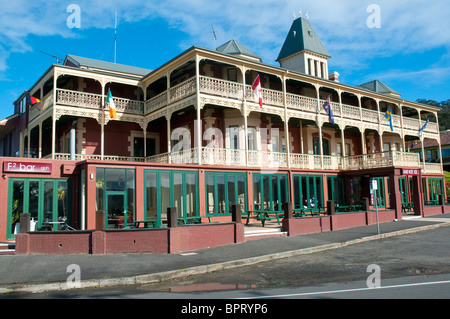 Das Grand Pacific Hotel, mit Blick auf das Meer bei Lorne, an der Great Ocean Road, Victoria, Australien Stockfoto