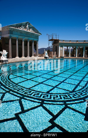 Neptun Schwimmbad, Hearst Castle, California, Vereinigte Staaten von Amerika Stockfoto