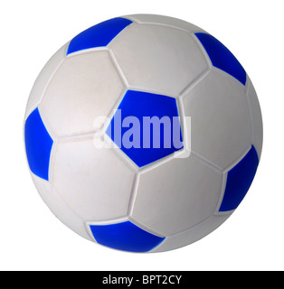 Ball, Fußball, isoliert auf "weißen Hintergrund" Stockfoto
