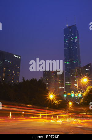 CITIC Plaza, Tianhe, Guangzhou, Guangdong Provinz, China Stockfoto