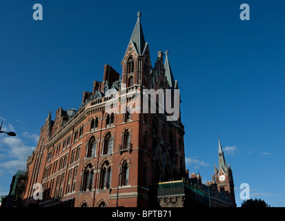 St Pancras Schiene Station Fassade, W1C, England, London, UK Stockfoto