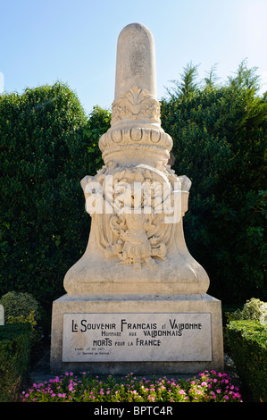 Le Souvenir Francais et Valbonne.  Hommage Aux Vallbonnais Morts pour la France Stockfoto