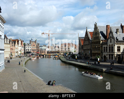 Graslei, Ghent Stockfoto