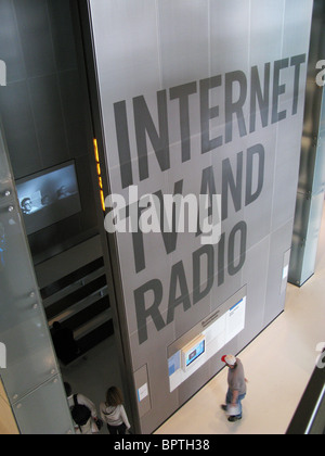 Innere des Newseum in Washington, D.C. Stockfoto