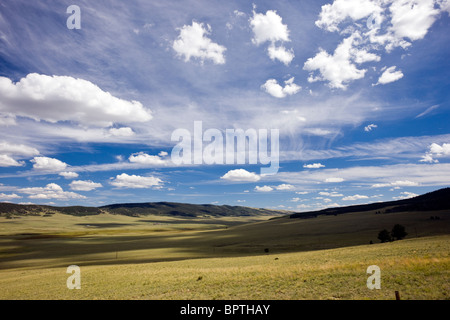 Blick nach Osten von Red Hill Pass, Park County, in Richtung Pike National Forest, Colorado, USA Stockfoto